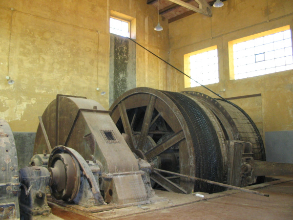 Museo del carbone: sala argani