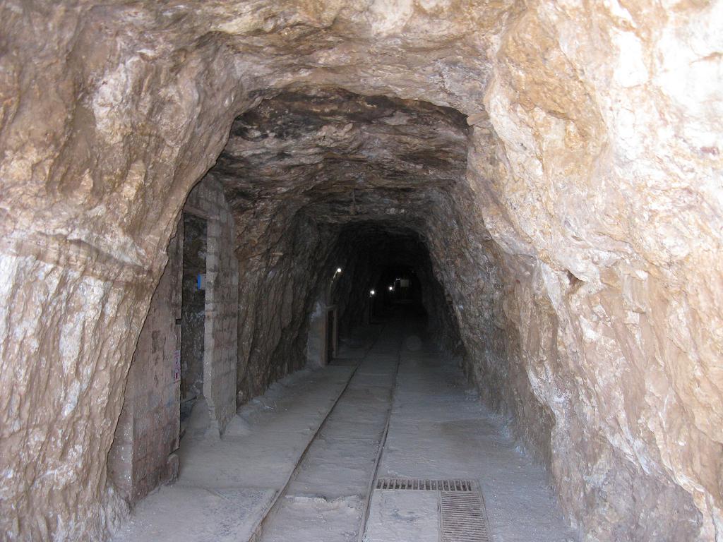 Miniera di Porto Flavia: una galleria della miniera